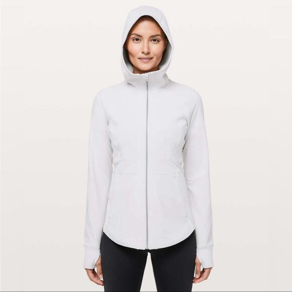 Lululemon Light Pink State Seeker Hoodie Jacket Sz 4 - Picture 1 of 12